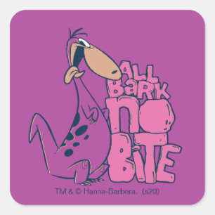 The Flintstones   Dino - All Bark No Bite Square Sticker