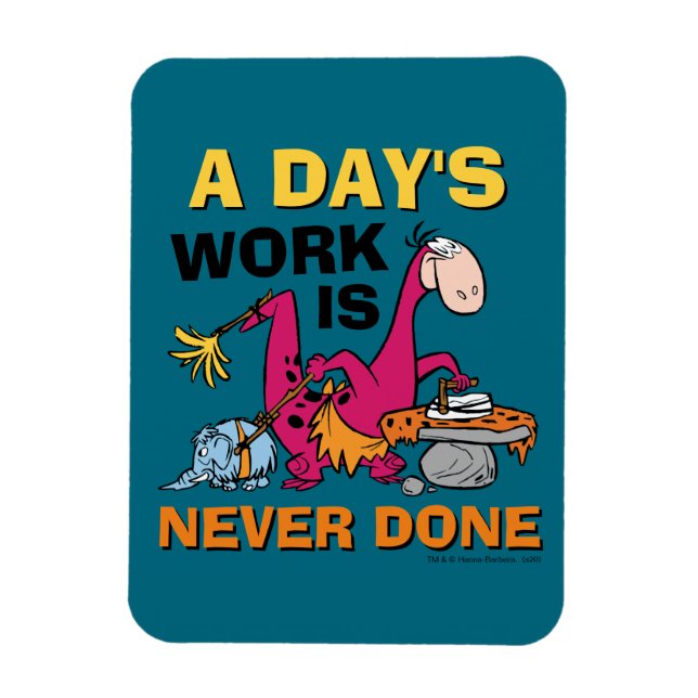 The Flintstones | Dino Cleaning House Magnet (Vertical)