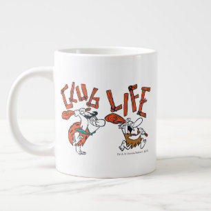 The Flintstones   Fred & Barney - Club Life Large Coffee Mug