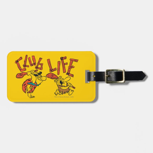 The Flintstones | Fred & Barney - Club Life Luggage Tag (Front Horizontal)