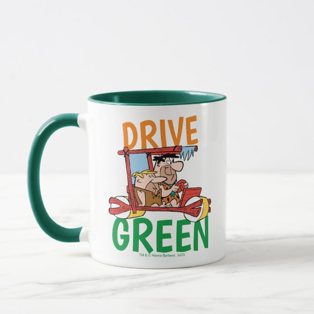 The Flintstones | Fred & Barney - Drive Green Mug (Left)