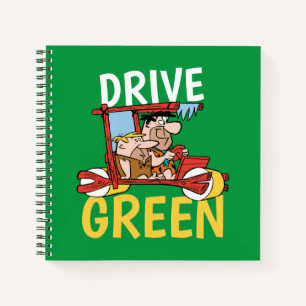 The Flintstones   Fred & Barney - Drive Green Notebook