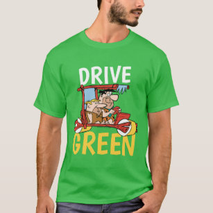 The Flintstones   Fred & Barney - Drive Green T-Shirt