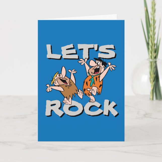 The Flintstones | Fred & Barney - Let's Rock Card (Front)