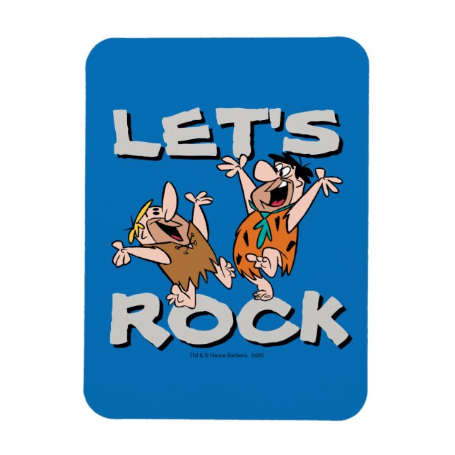 The Flintstones | Fred & Barney - Let's Rock Magnet (Vertical)