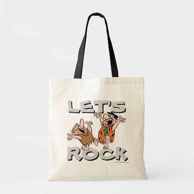 The Flintstones | Fred & Barney - Let's Rock Tote Bag (Front)