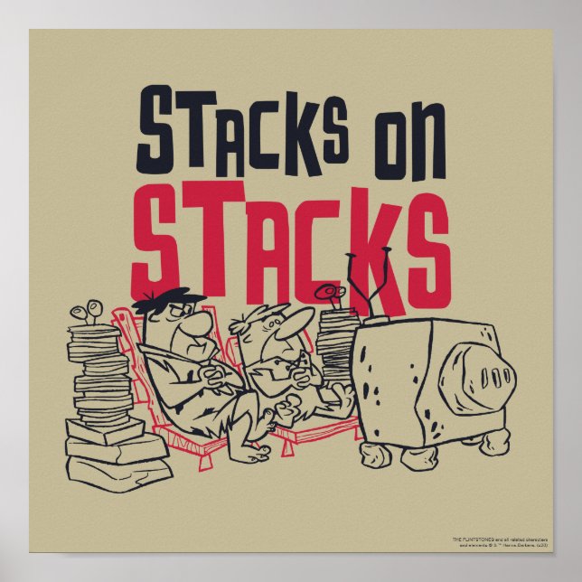 The Flintstones | Fred & Barney - Stacks on Stacks Poster (Front)