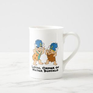 The Flintstones   Fred & Barney Water Buffaloes Bone China Mug