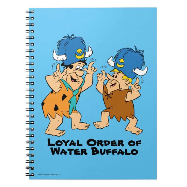 The Flintstones | Fred & Barney Water Buffaloes Notebook (Front)