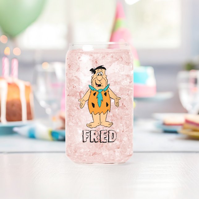 The Flintstones | Fred Flintstone Can Glass (Insitu (Birthday))