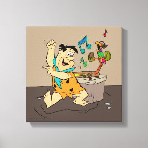 The Flintstones   Fred Flintstone Dancing Canvas Print