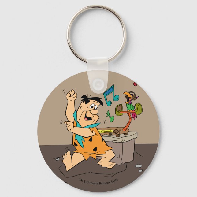 The Flintstones | Fred Flintstone Dancing Key Ring (Front)