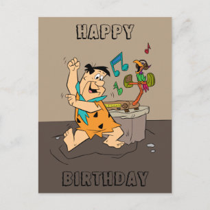 The Flintstones   Fred Flintstone Dancing Postcard