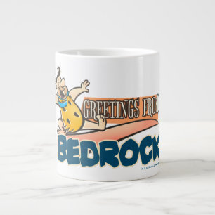 The Flintstones   Fred - Greetings From Bedrock Large Coffee Mug