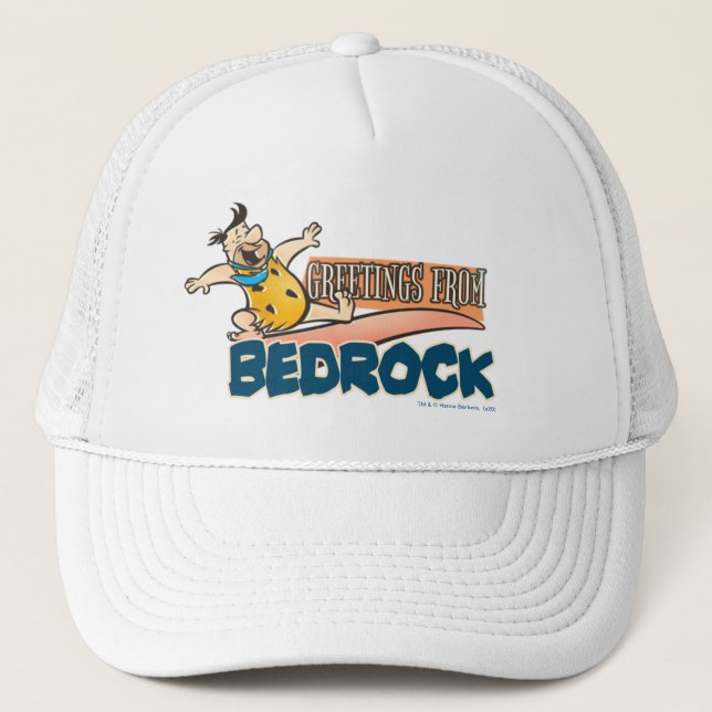 The Flintstones | Fred - Greetings From Bedrock Trucker Hat (Front)