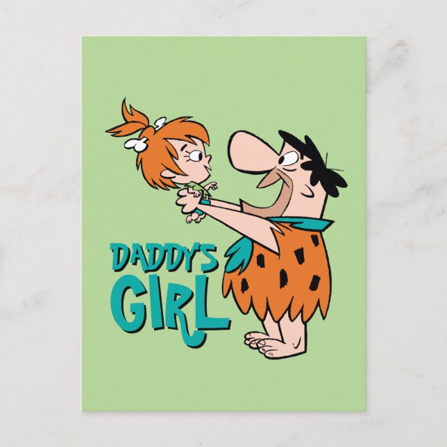 The Flintstones | Fred & Pebbles - Daddy's Girl Invitation Postcard (Front)