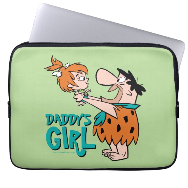 The Flintstones | Fred & Pebbles - Daddy's Girl Laptop Sleeve (Front)
