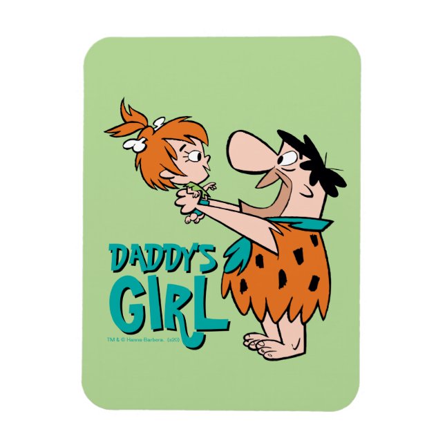 The Flintstones | Fred & Pebbles - Daddy's Girl Magnet (Vertical)