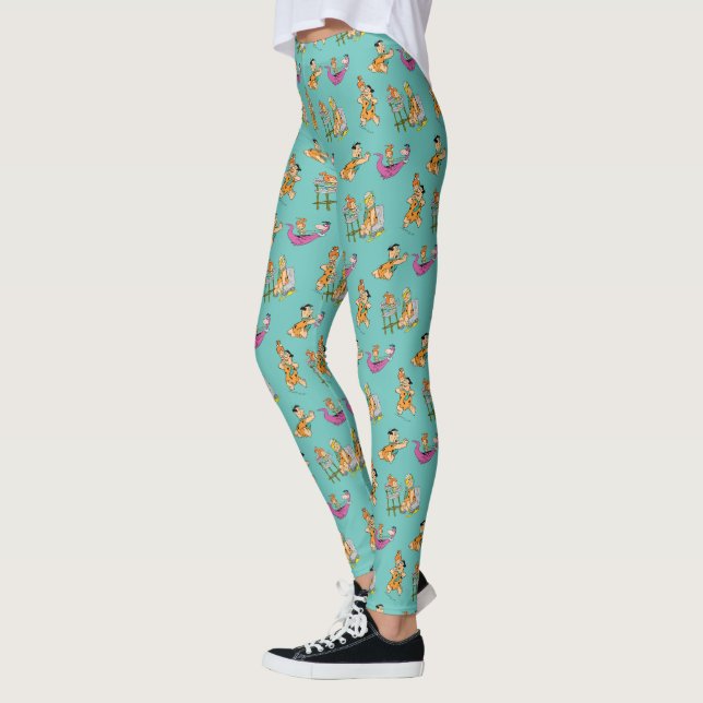 The Flintstones | Fred & Pebbles Flintstone Leggings (Left)