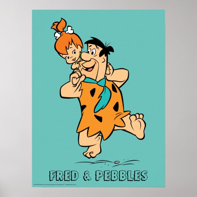 The Flintstones | Fred & Pebbles Flintstone Poster (Front)
