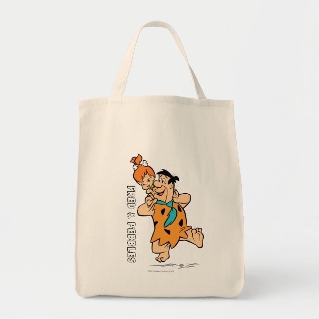 The Flintstones | Fred & Pebbles Flintstone Tote Bag (Front)