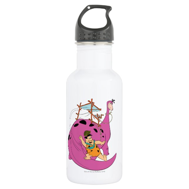 The Flintstones | Fred Sliding Down Tail 532 Ml Water Bottle (Front)