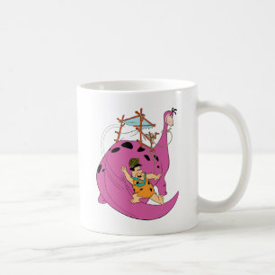 The Flintstones   Fred Sliding Down Tail Coffee Mug