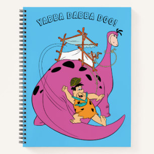 The Flintstones Fred Sliding Down Tail Notebook