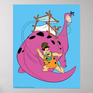 The Flintstones   Fred Sliding Down Tail Poster
