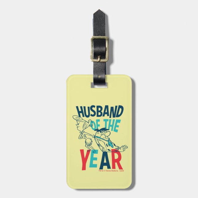 The Flintstones | Husband of the Year Luggage Tag (Front Vertical)