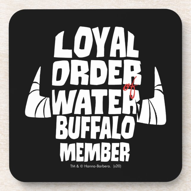 The Flintstones | Loyal Order Water Buffalo Member Coaster (Front)