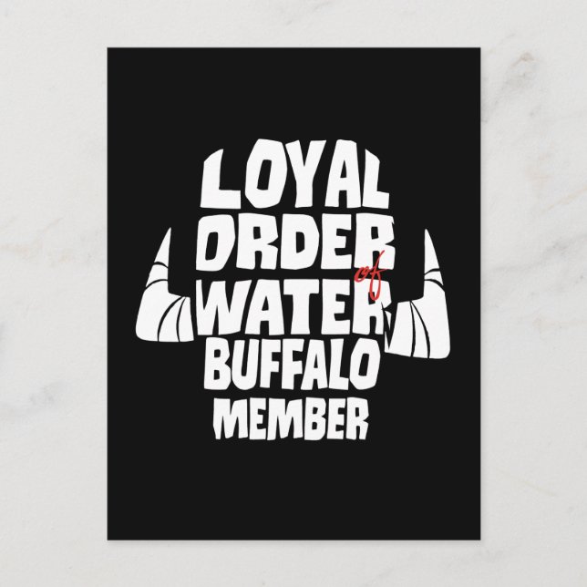 The Flintstones | Loyal Order Water Buffalo Member Invitation Postcard (Front)