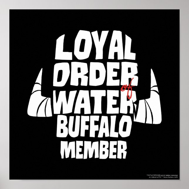 The Flintstones | Loyal Order Water Buffalo Member Poster (Front)