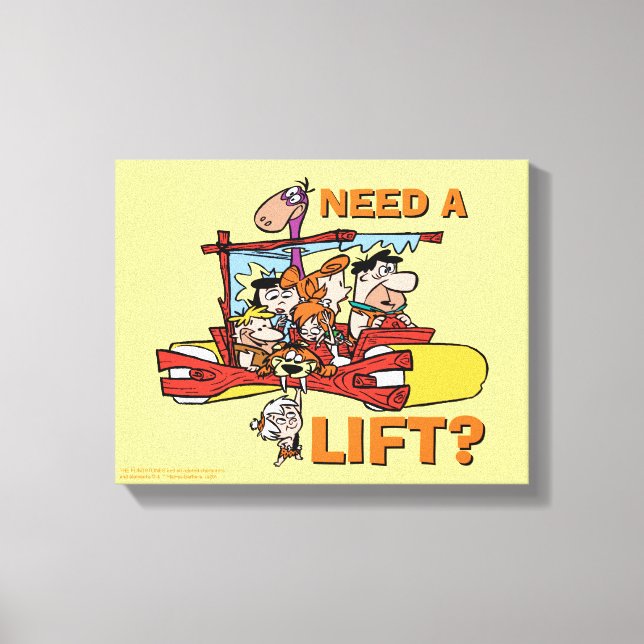 The Flintstones | Need A Lift? Canvas Print (Front)