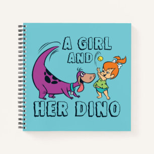 The Flintstones   Pebbles & Dino Play Ball Notebook