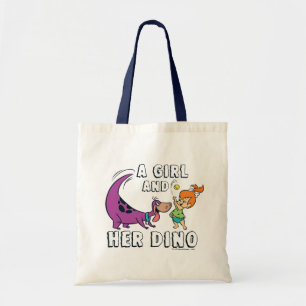 The Flintstones Pebbles & Dino Play Ball Tote Bag