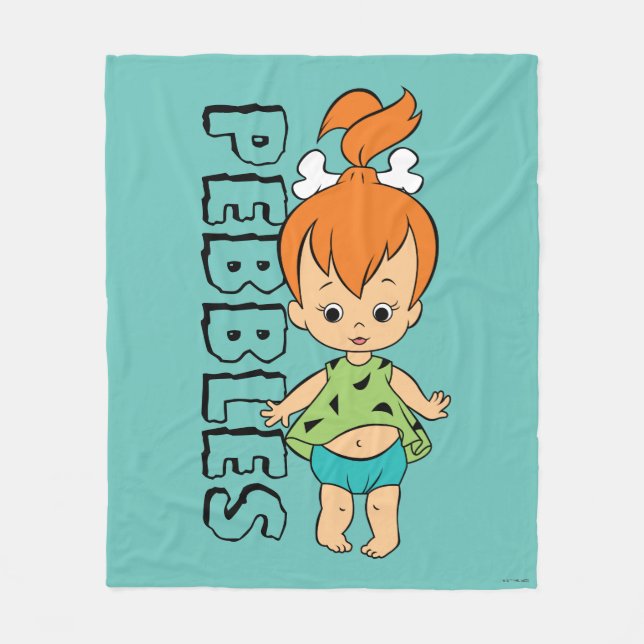 The Flintstones | Pebbles Flintstone Fleece Blanket (Front)