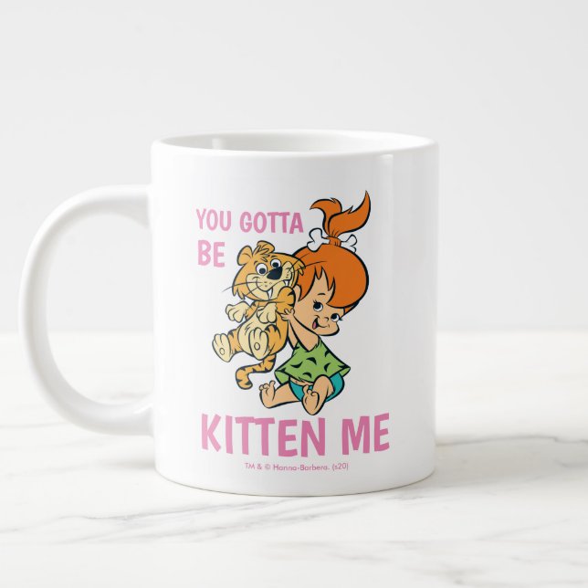The Flintstones | Pebbles & Her Tiger Large Coffee Mug (Left)