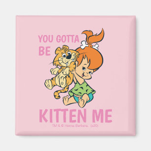 The Flintstones Pebbles & Her Tiger Magnet