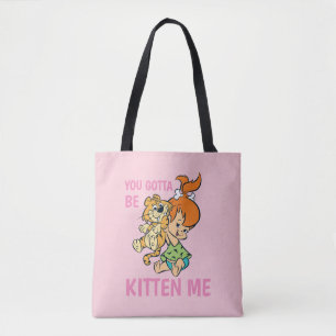 The Flintstones   Pebbles & Her Tiger Tote Bag