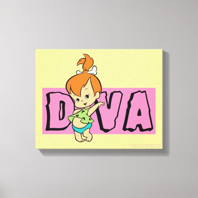 The Flintstones | Pebbles - Little Diva Canvas Print (Front)