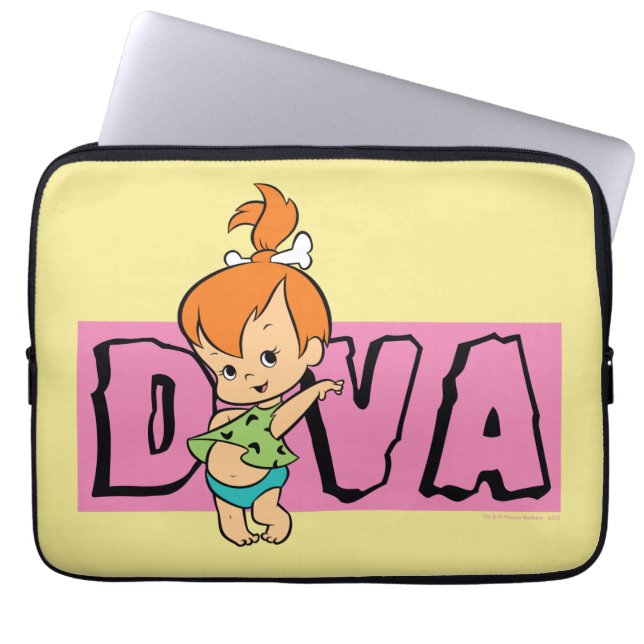 The Flintstones | Pebbles - Little Diva Laptop Sleeve (Front)