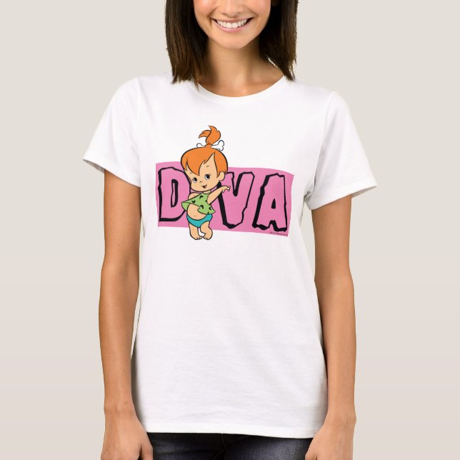 The Flintstones | Pebbles - Little Diva T-Shirt (Front)