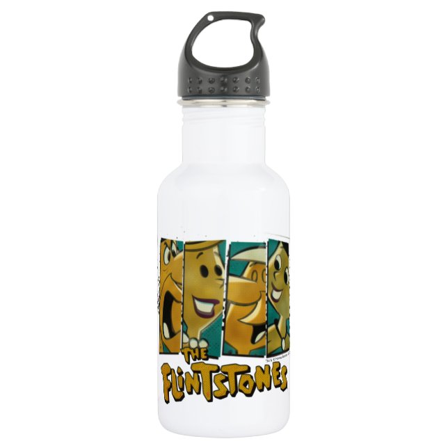 The Flintstones | Retro Comic Character Panels 532 Ml Water Bottle (Front)