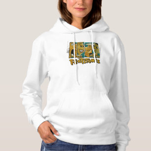 The Flintstones   Retro Comic Character Panels Hoodie