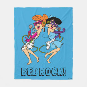 The Flintstones Wilma & Betty Rock Stars Fleece Blanket