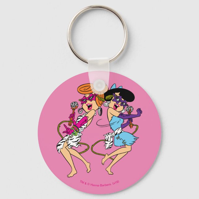 The Flintstones | Wilma & Betty Rock Stars Key Ring (Front)