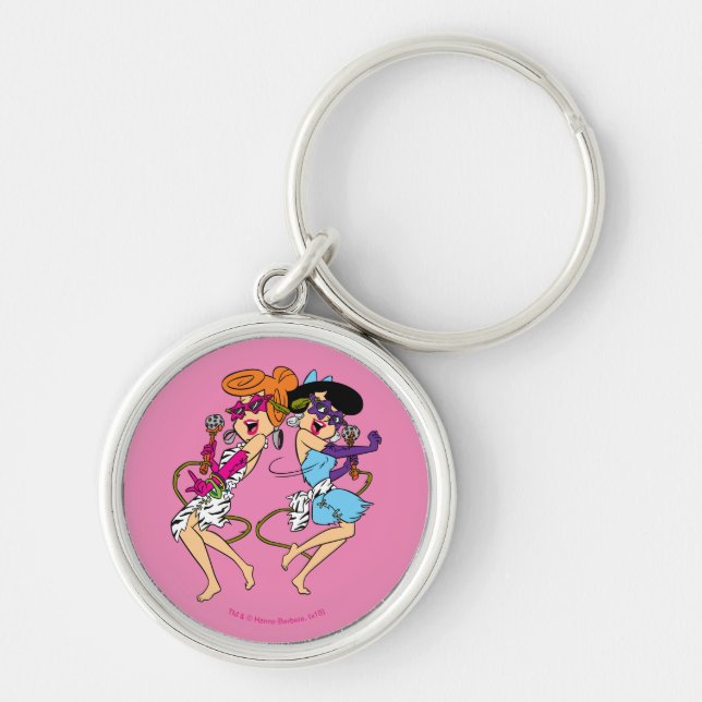 The Flintstones | Wilma & Betty Rock Stars Key Ring (Front)