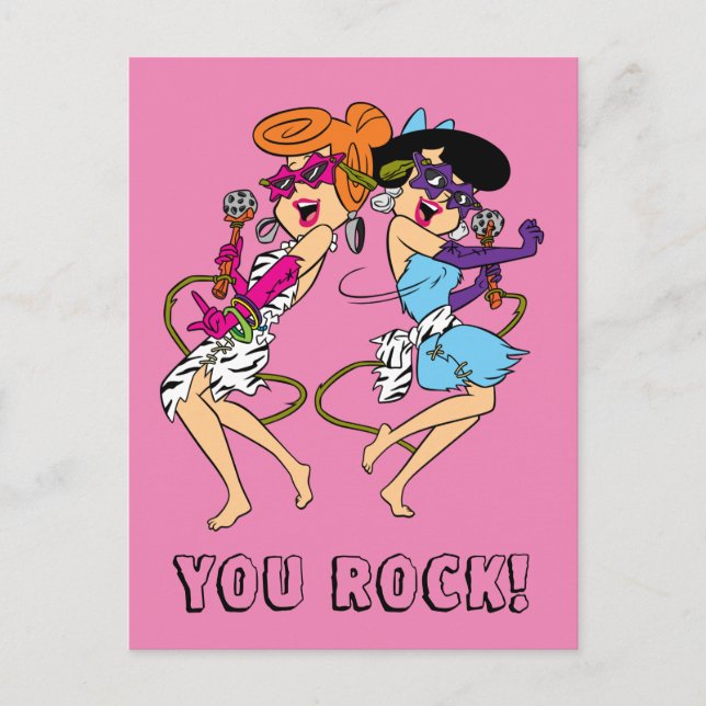 The Flintstones | Wilma & Betty Rock Stars Postcard (Front)