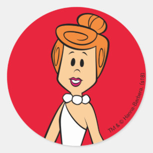 The Flintstones   Wilma Flintstone Classic Round Sticker